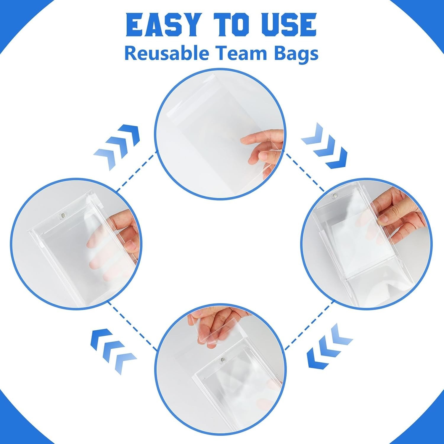 DEDC Team Bags for One Touch Magnetic Card Holder, Team Bags for Tradi