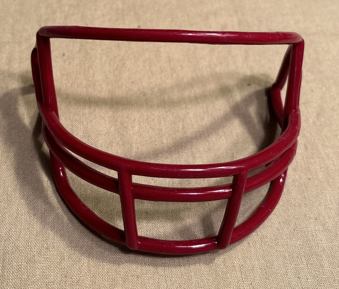 RIDDELL Z2B VSR4 Maroon Mini Football Helmet Facemask Replacement Conversion