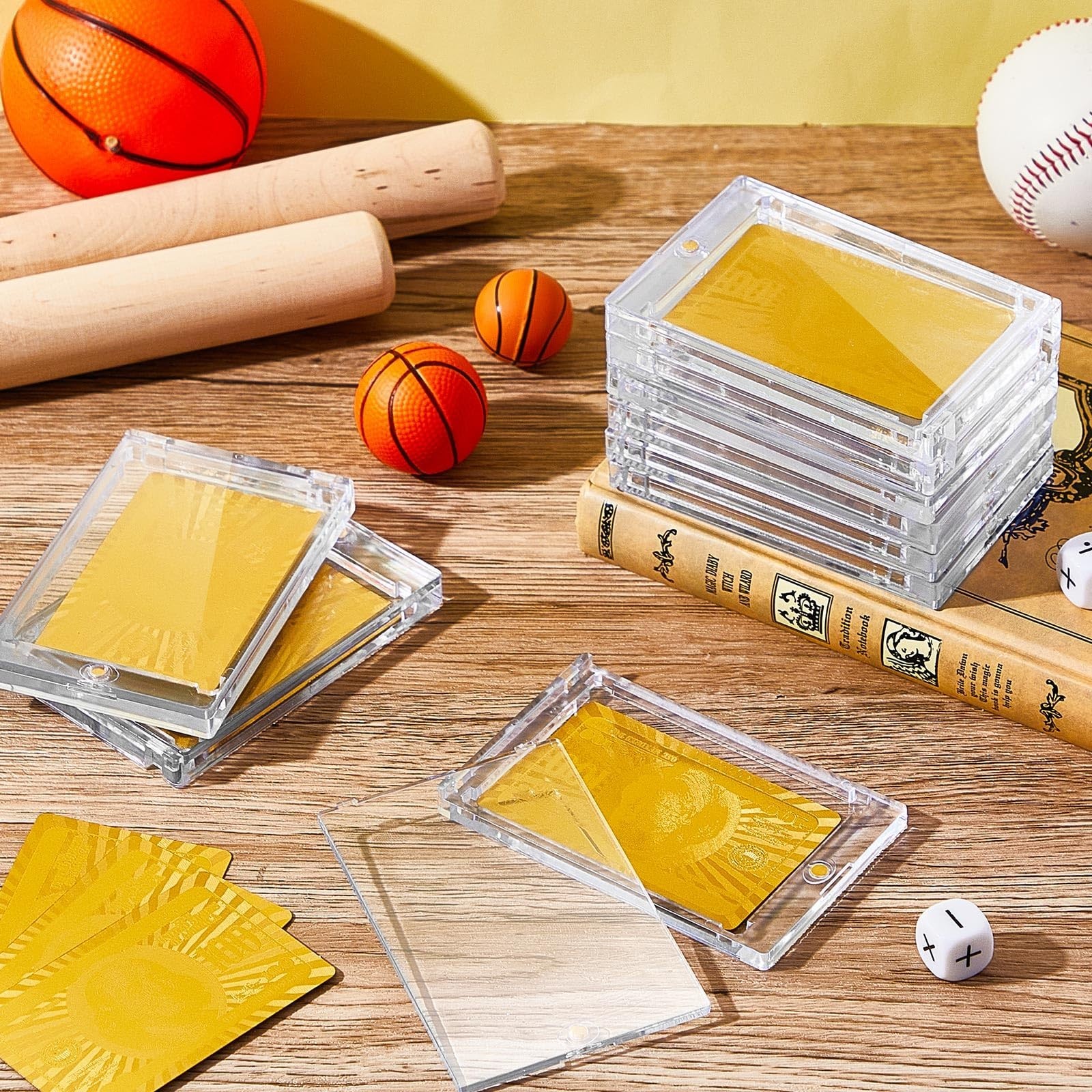 30 Pcs Magnetic Card Holders – Clear Protectors for Thick Baseball, Football, Ho