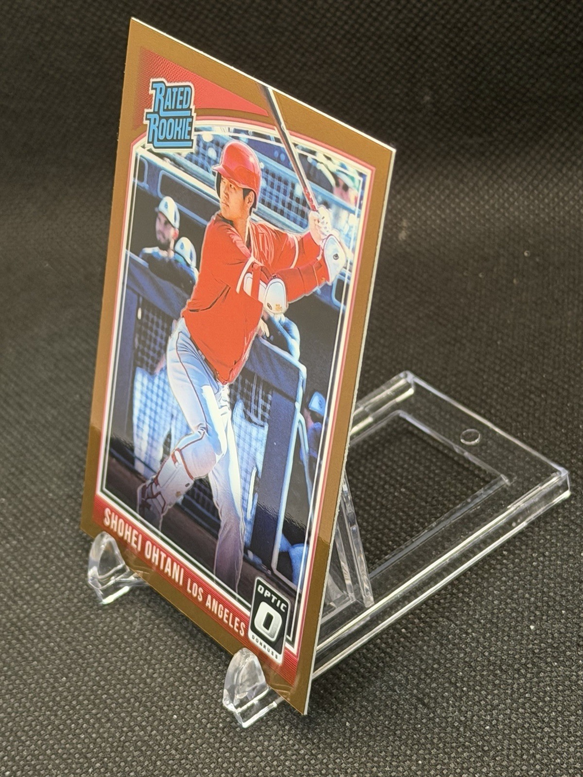 2018 Panini Donruss Optic #56 Shohei Ohtani RC Bronze Prizm Rated Rookie Batting