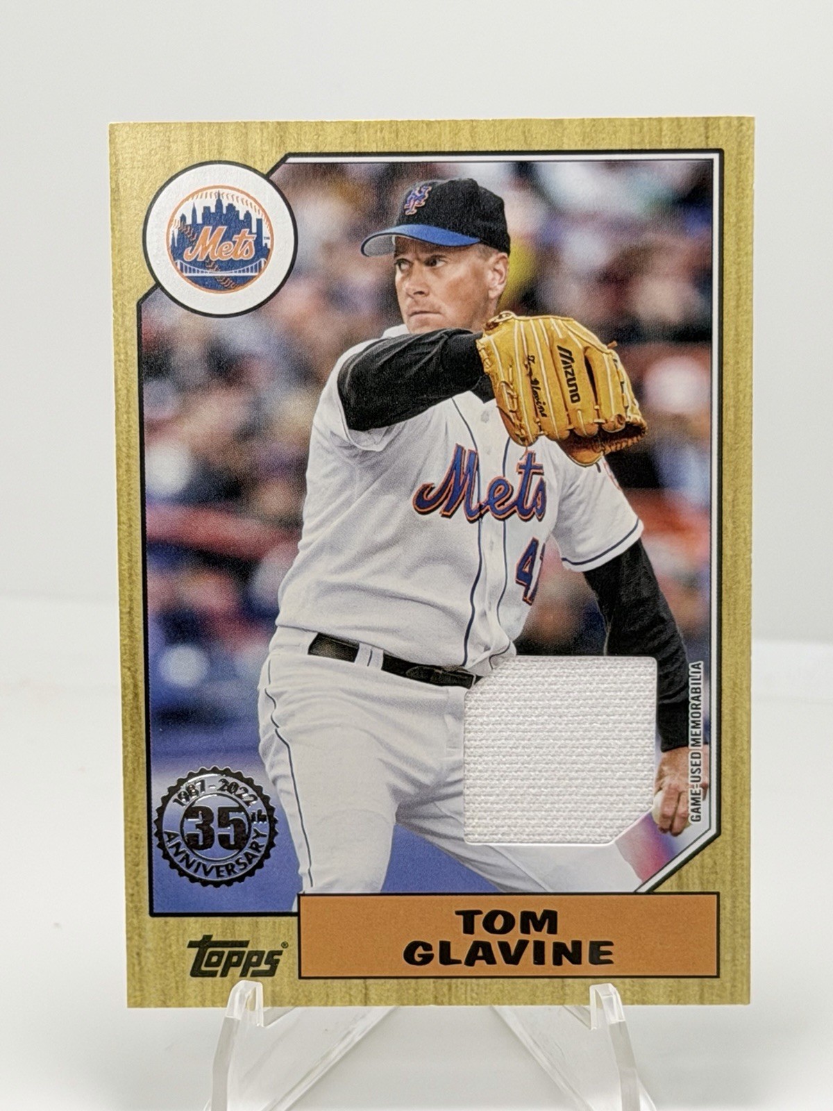 2022 Topps Series 2 1987 Topps Baseball Relics Tom Glavine #87BR-TG HOF Mets