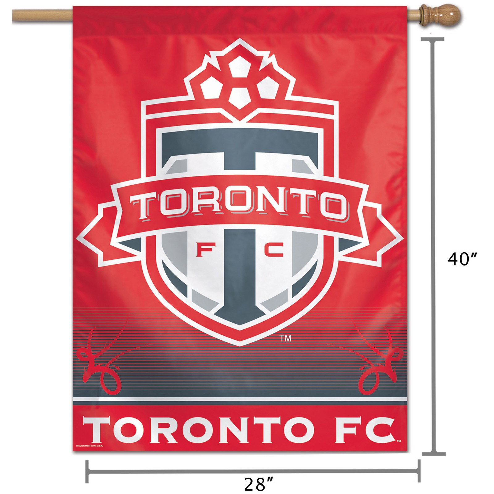 WinCraft Toronto FC 28″ x 40″ Single-Sided Vertical Banner