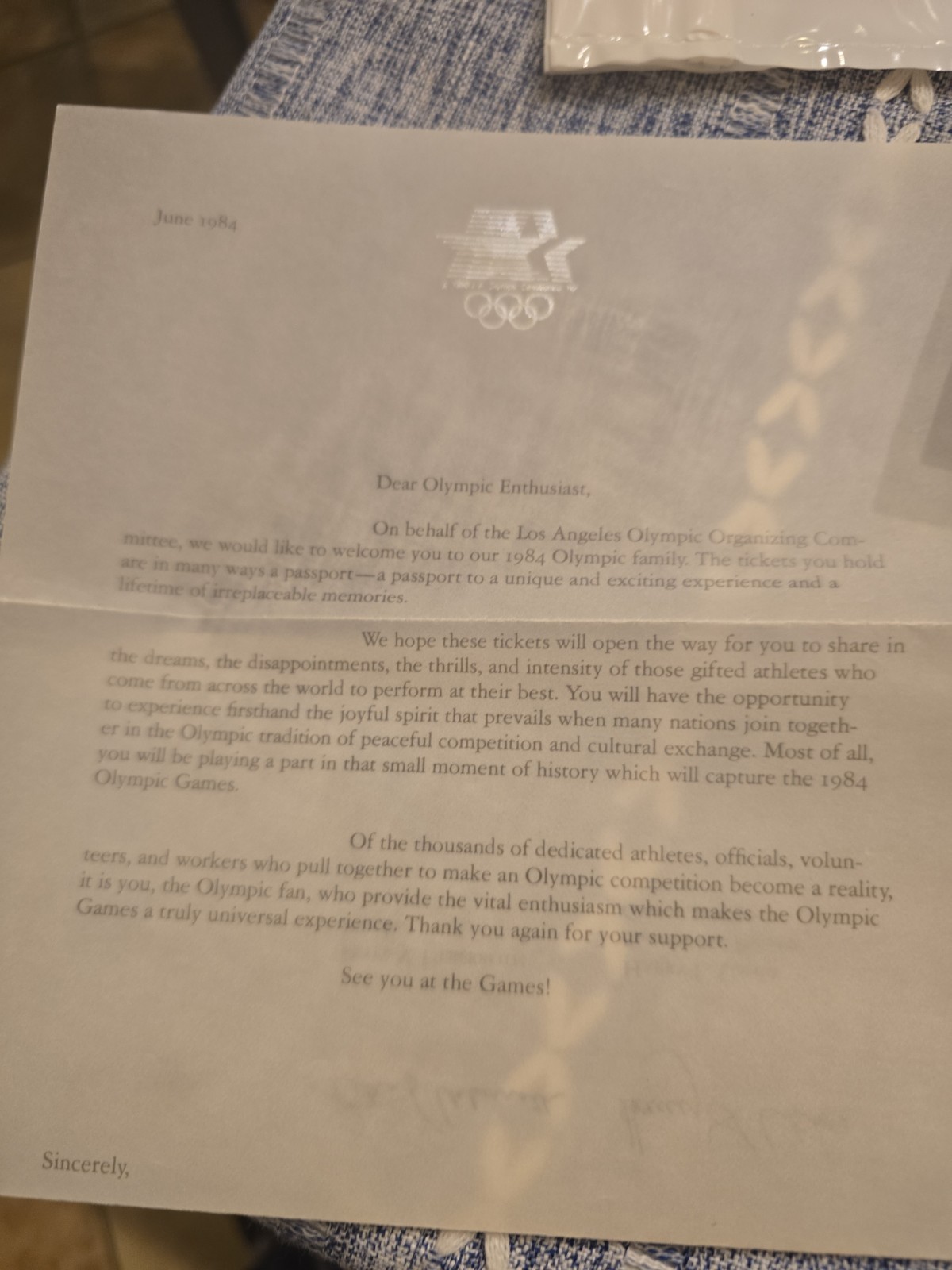 Huge 1984 Los Angeles Summer Olympics Memorabilia Lot – Official Handbook &…
