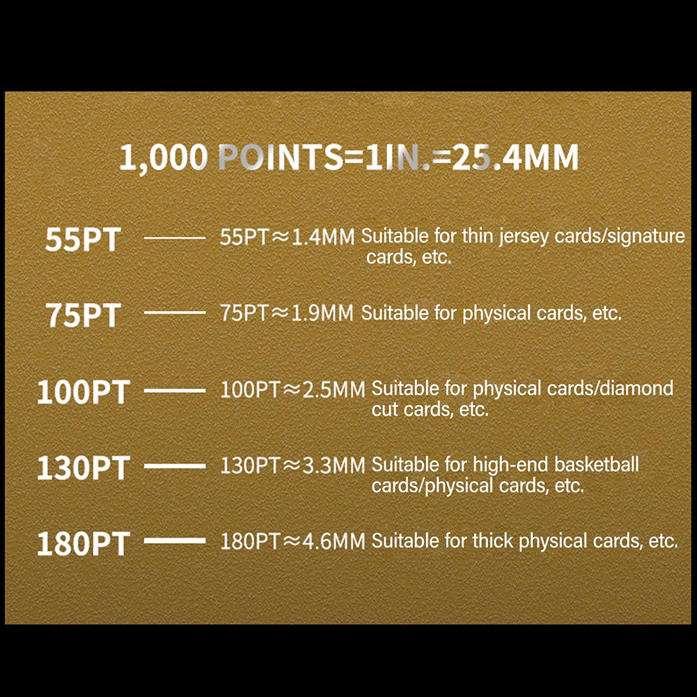 10PACK Thick Magnetic Card Sleeve Card Holder 55Pt-180Pt Hard Plastic Protector
