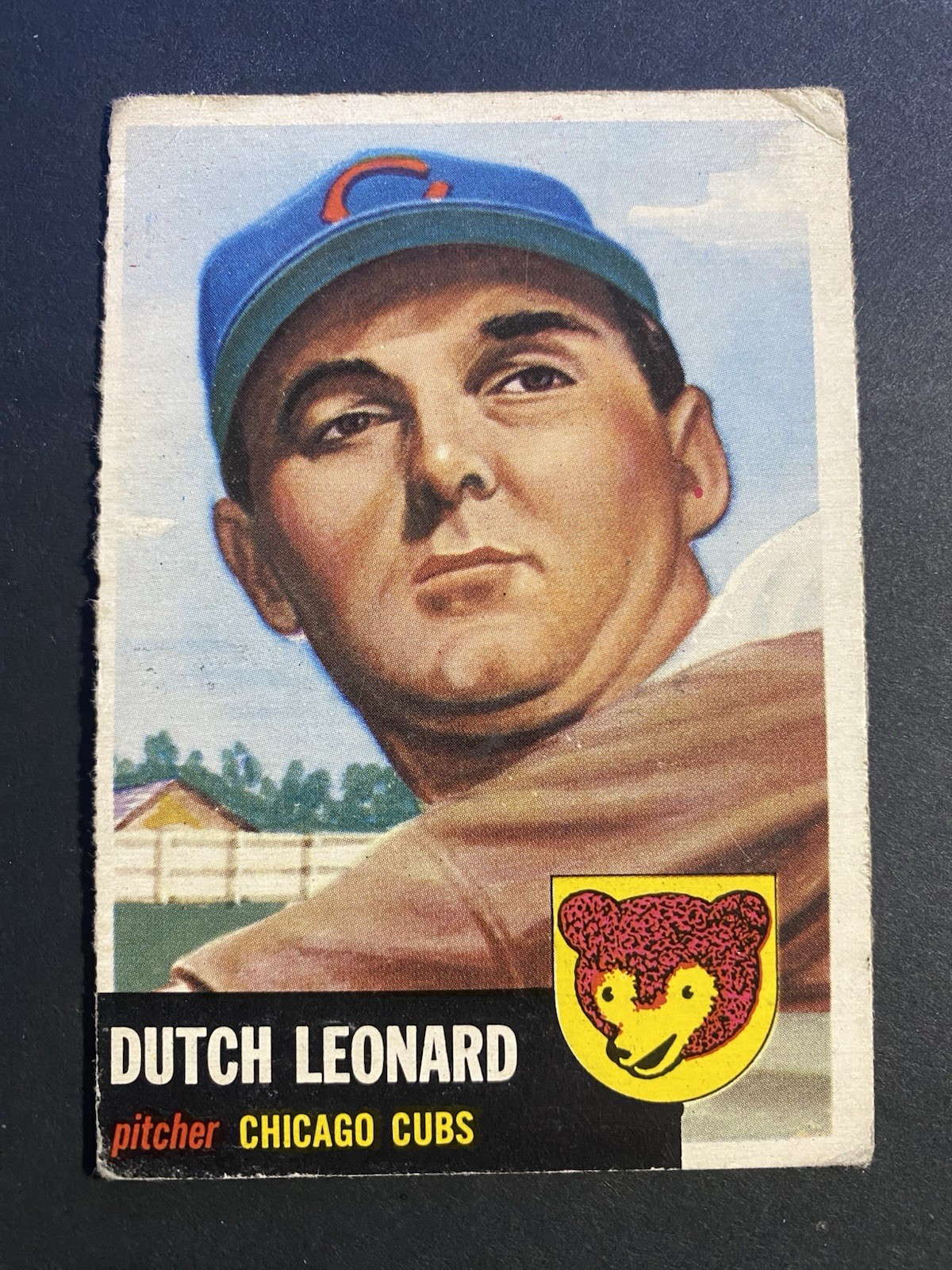 1953 Topps Baseball Dutch Leonard Chicago Cubs Card #155