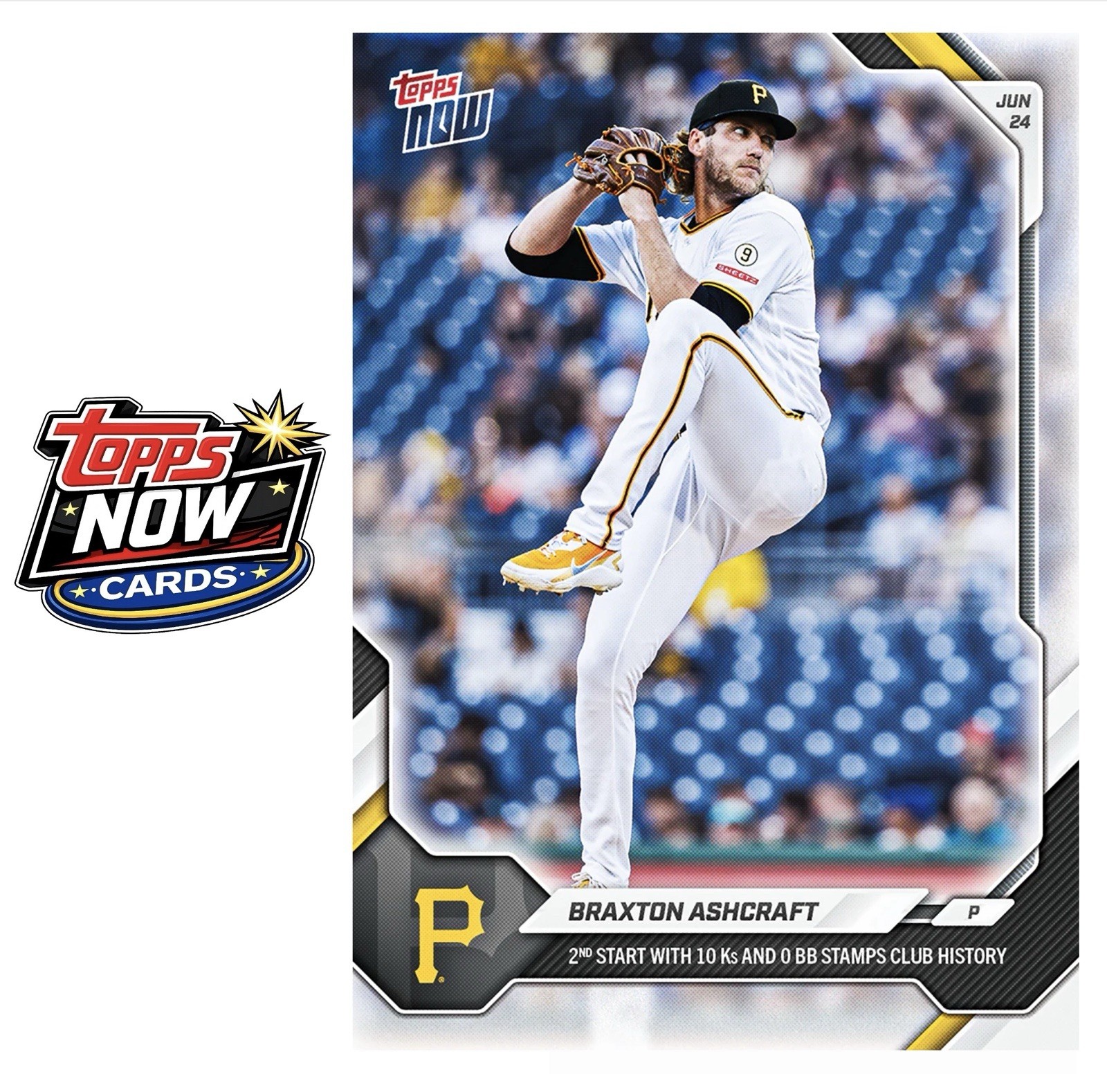 2026 Topps Now MLB #372 Braxton Ashcraft Pittsburgh Pirates – PRESALE