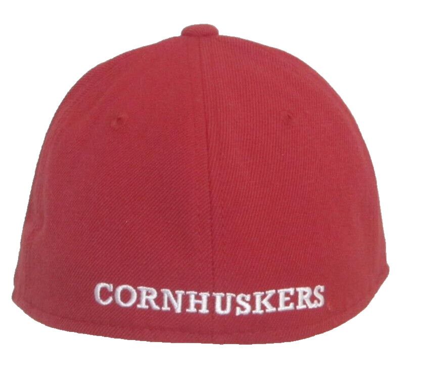 Nebraska Cornhuskers Red Structured Fitted Hat By adidas