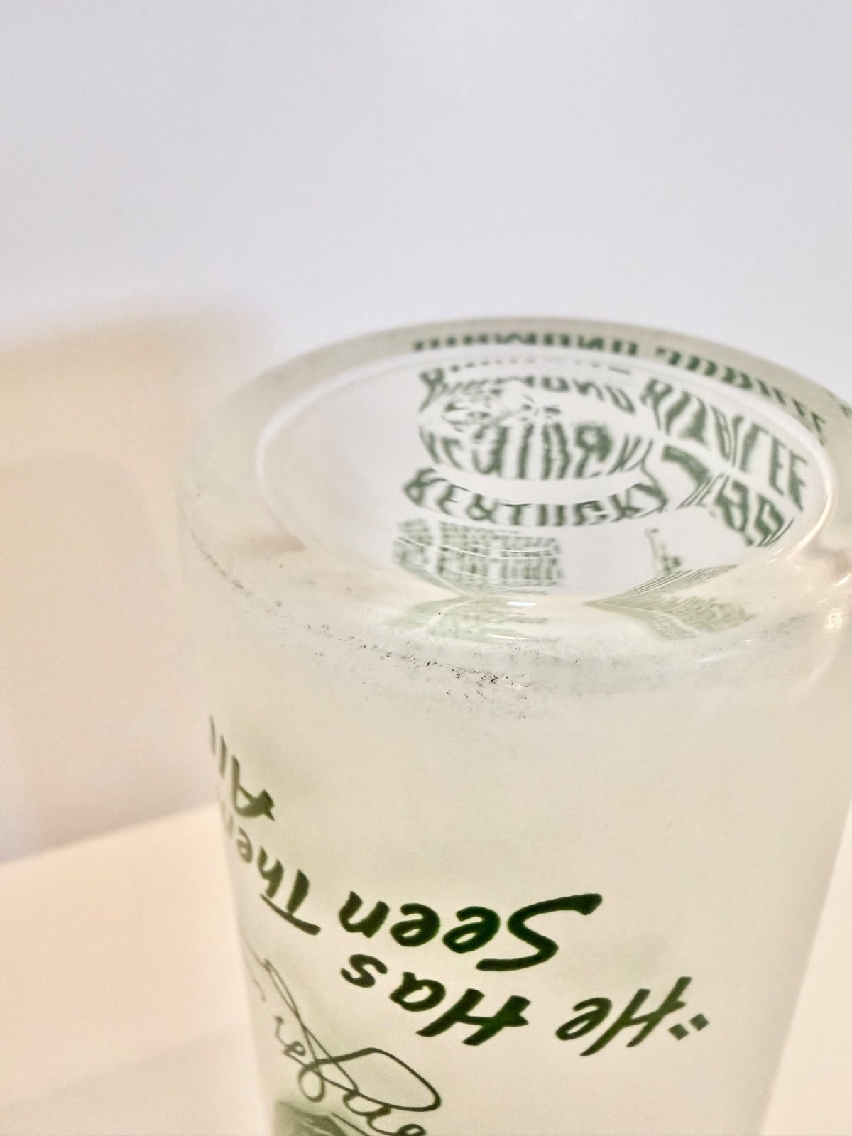 1949 Kentucky Derby Frosted Mint Julep Glass Matt Winn