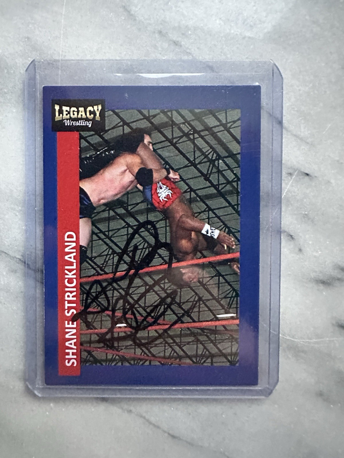 2016 Swerve Strickland Legacy Wrestling 1st Appearance Autographed Card AEW WWE