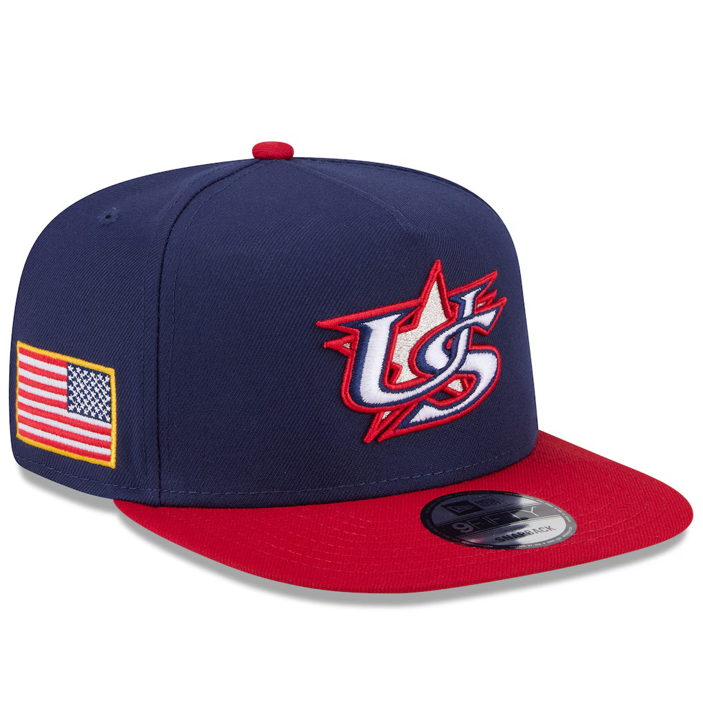 New Men’s USA Era Navy/Red 2026 World Baseball Classic 9FIFTY Snapback Hat