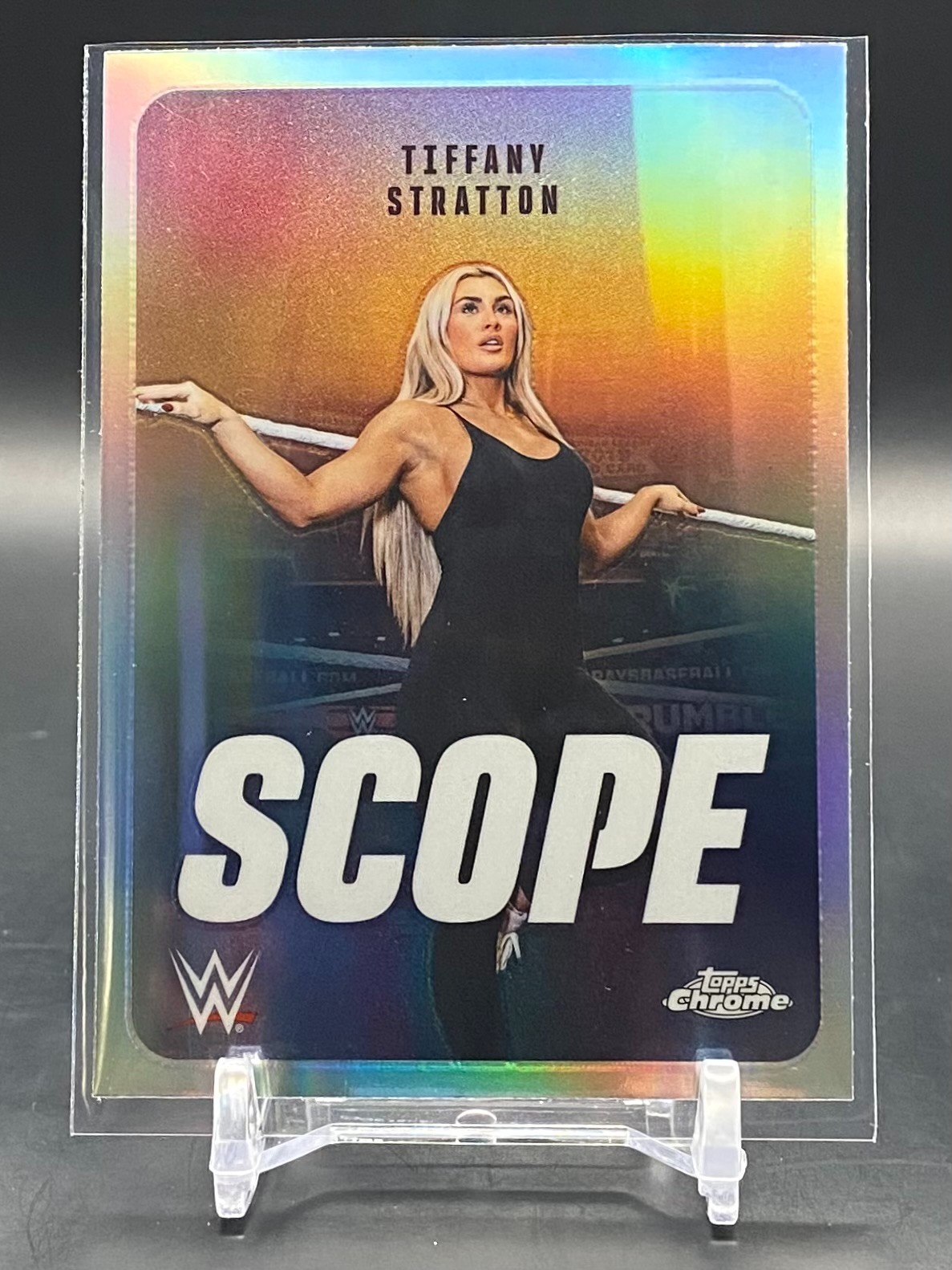 Tiffany Stratton 2026 Topps Chrome WWE Scope Refractor SSP #SCO-2 Wrestling