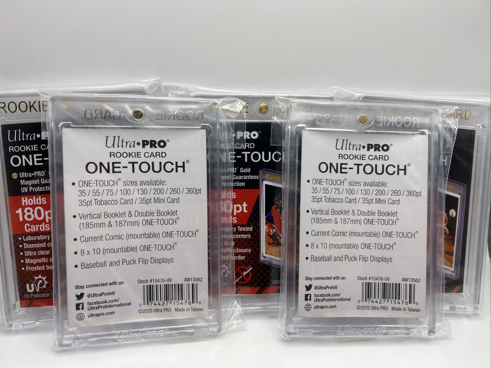 Ultra Pro One-Touch Thick Card 180pt Point ROOKIE Magnetic Card Holder, lot of 5