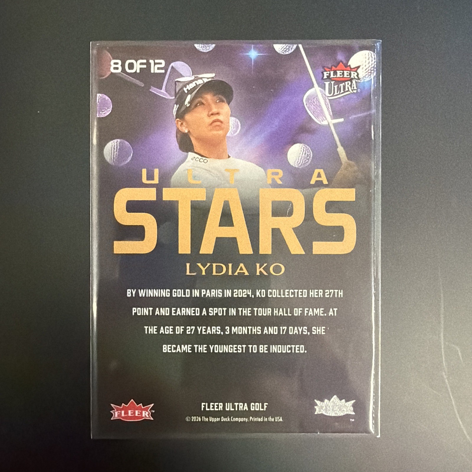 2026 Upper Deck Fleer Ultra Golf Lydia Ko Ultra Stars 1:125