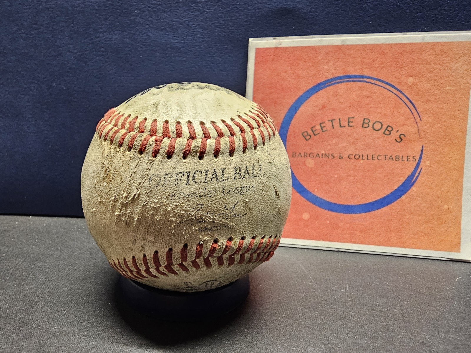 Frontier League Wilson Baseball Unknown 10x’s Autographed No COA