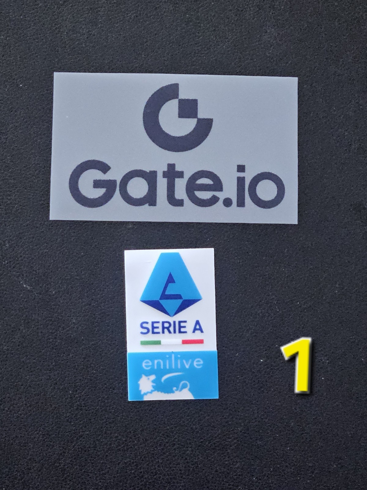 INTER MILAN SLEEVE SPONSOR SOCCER PATCH SET BADGE SERIE A # 61