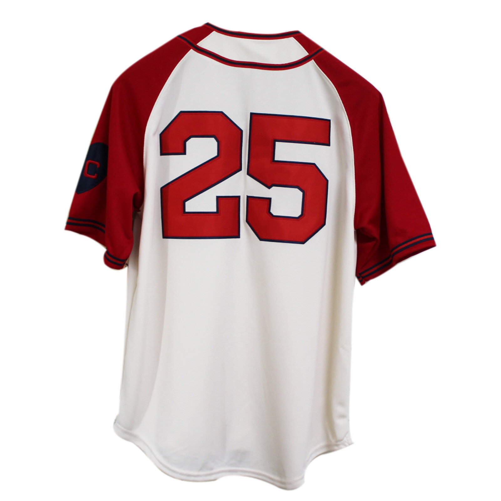 Retro 1942 Monarch Kansas #25 Paige Baseball Jerseys Beige Stitched S-3XL Size