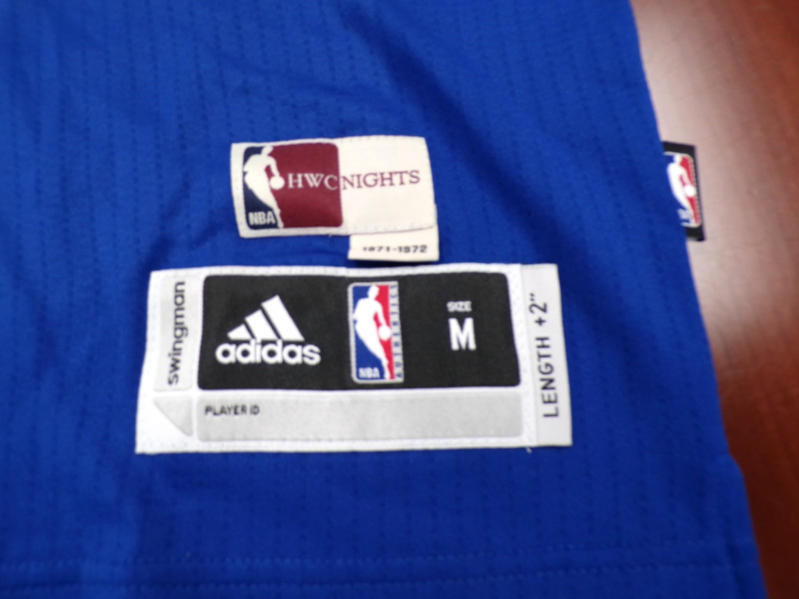 ADIDAS NBA ATLANTA HAWKS KYLE KORVER LATIN NIGHTS BLUE SWINGMAN JERSEY SIZE M