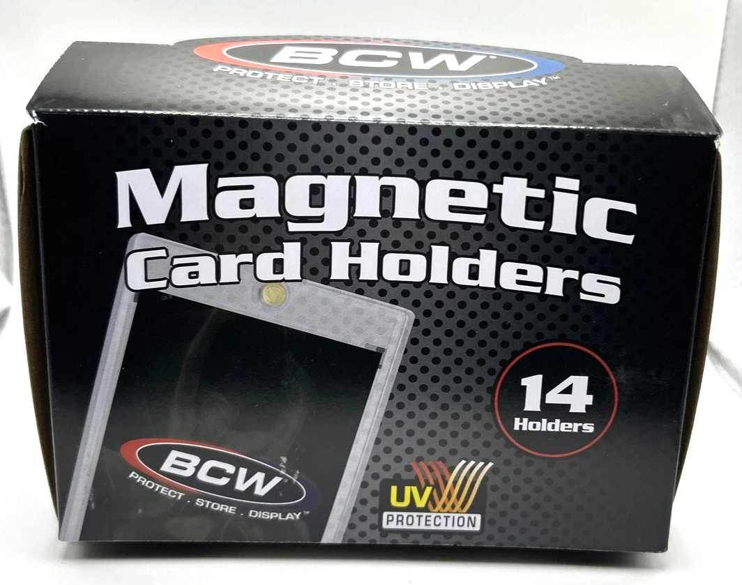 BCW Magnetic Card Holder 130pt Point with UV Protection – Box of 14 holders NIB