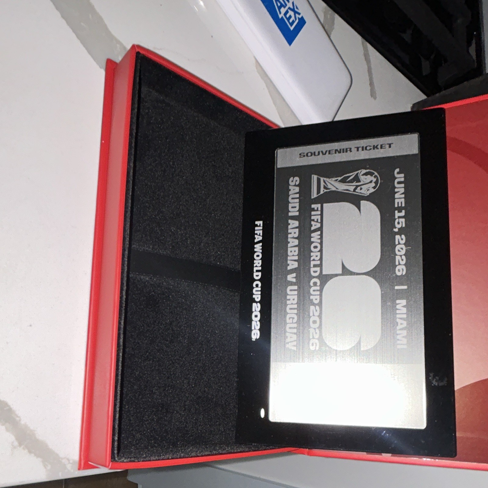 FIFA World Cup 2026 Official Hospitality Souvenir Ticket Box Set Saudi v Uruguay