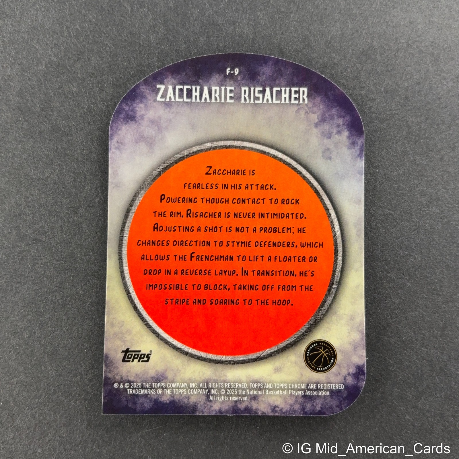 2024-25 Topps Finest Zaccharie Risacher Rookie Finishers Red Geo. Refractor 2/10