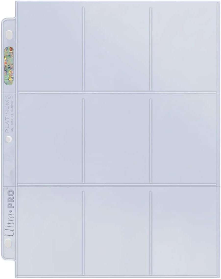 Ultra Pro 9 Pocket Pages Platinum Series 209D (100ct)