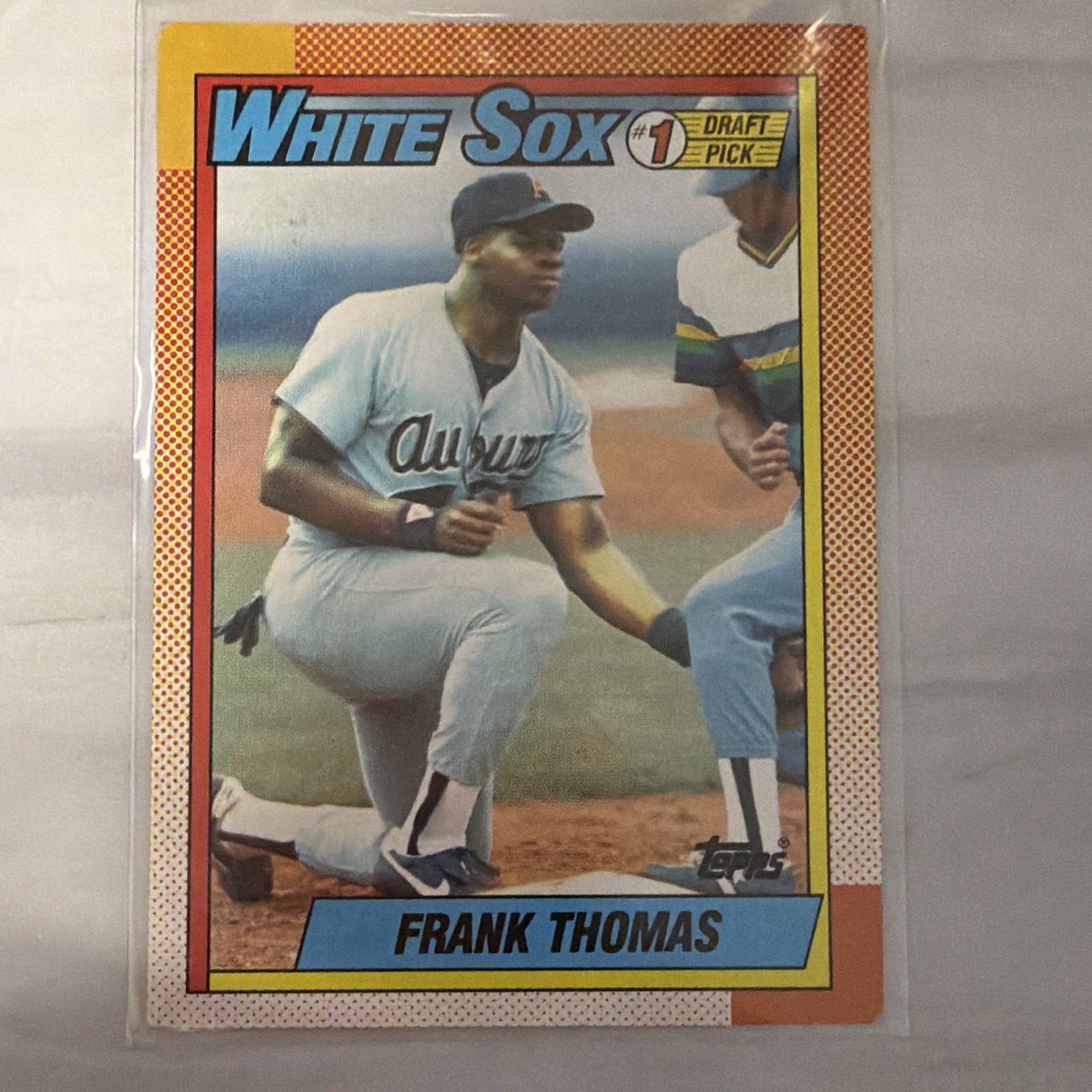 Topps 1990 Frank Thomas Draft Pick #414 Misprint/Double Print
