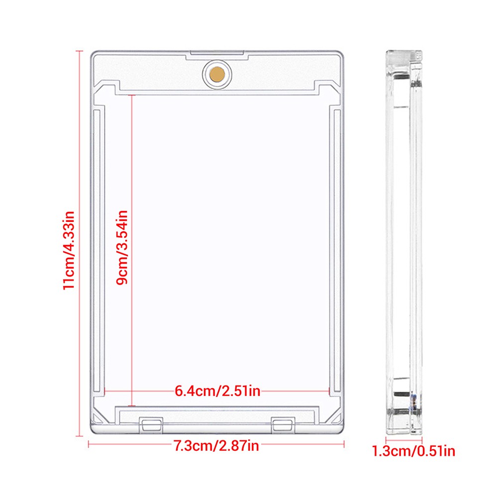 360pt Slim Magnetic Card Holders for Trading Cards Clear One Touch Hard Cases