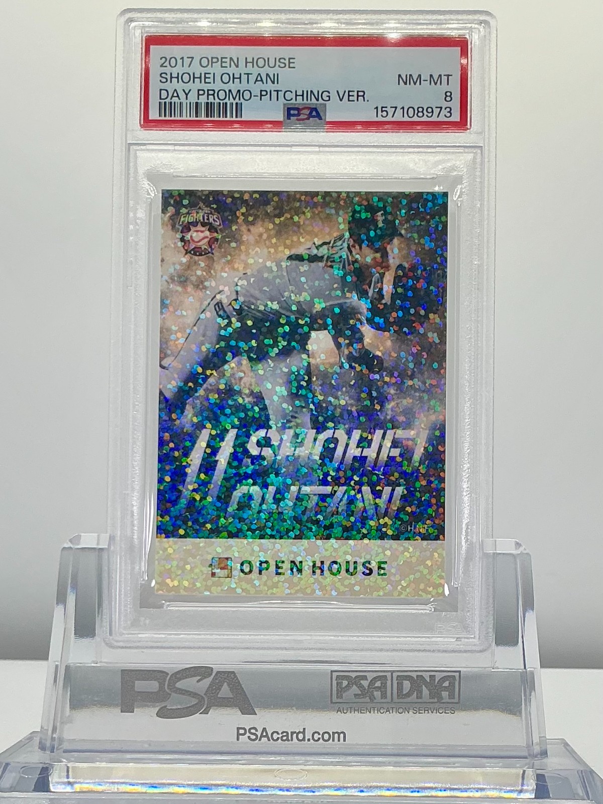 SHOHEI OHTANI 2017OPEN HOUSE DAY PROMO-PITCHING VERSION #PSA8!POP4!(RC)
