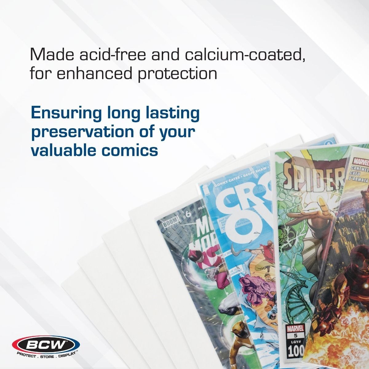 300 BCW Current Modern Resealable Comic Bags 2 MIL & Boards 6 3/4″ 200 Combo