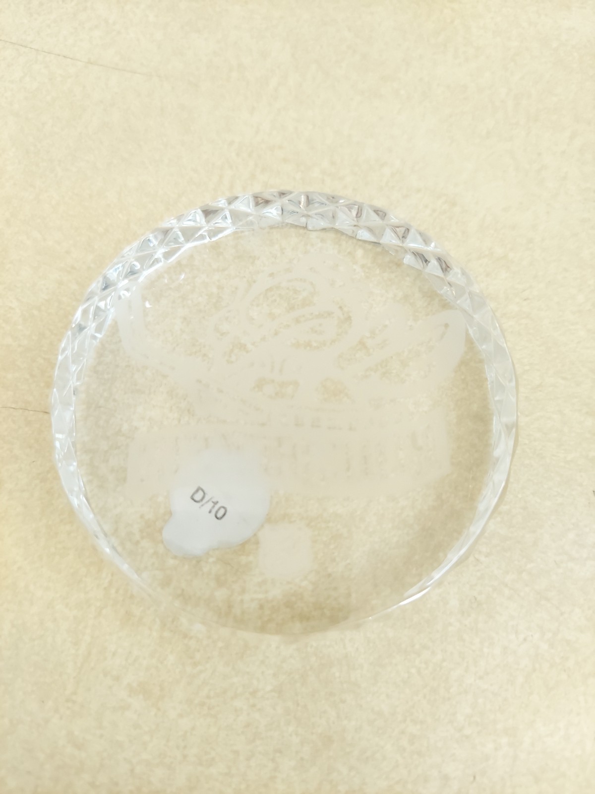 Columbus Blue Jackets Waterford Crystal Hockey Puck Walnut Engraved Box Case