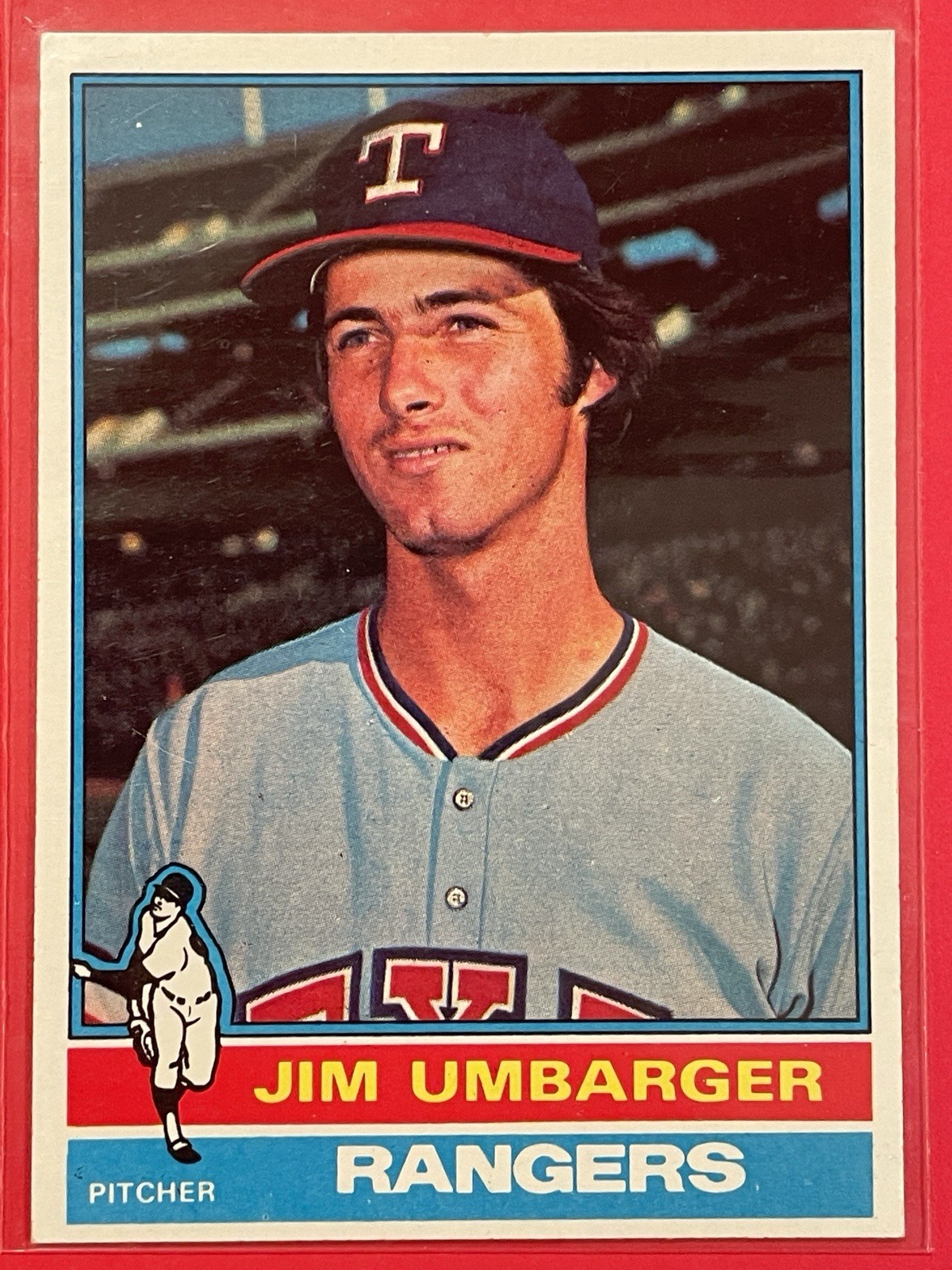 1976 Topps Jim Umbarger Rookie RC #7 Vintage Baseball Texas Rangers
