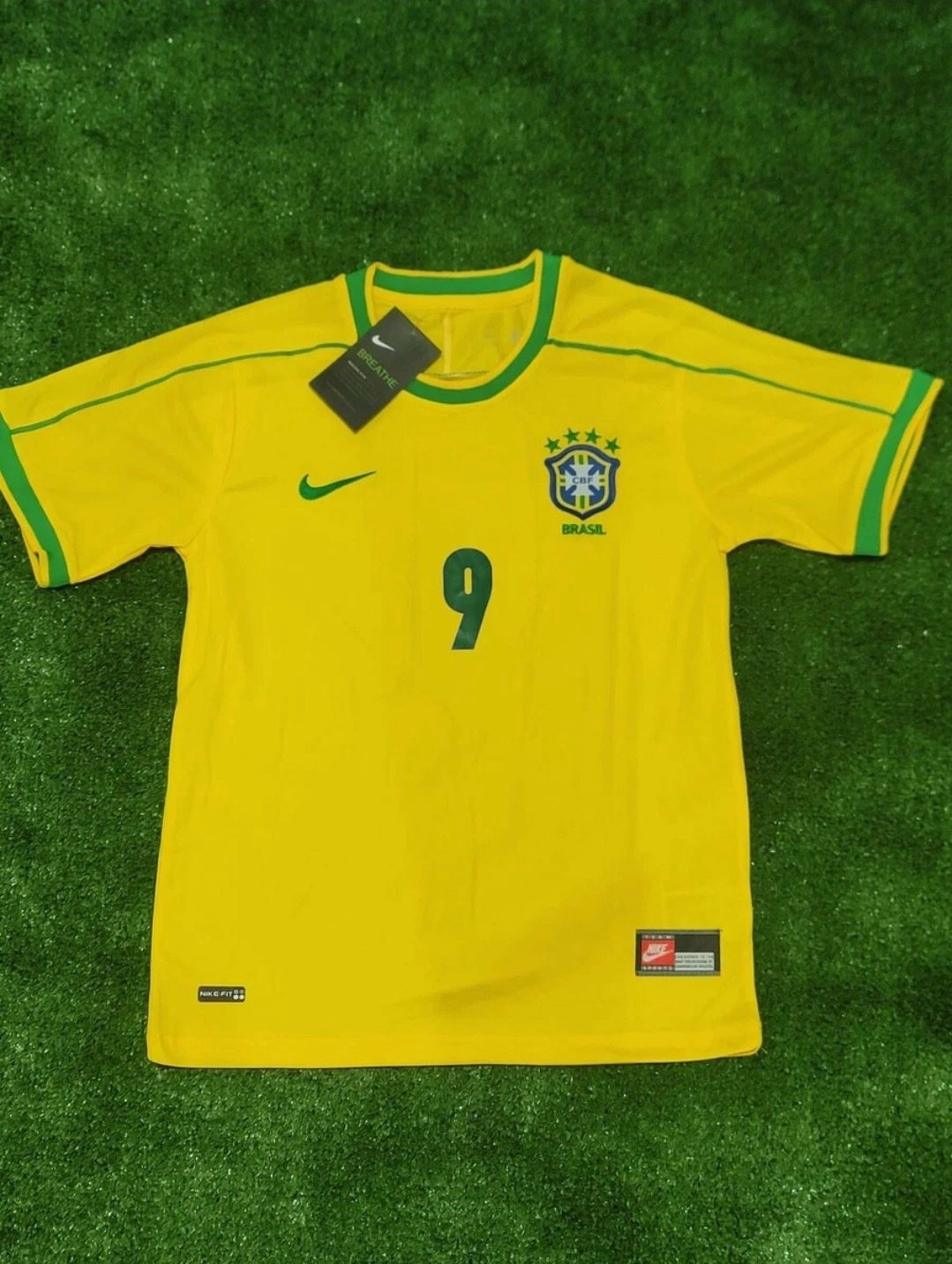 Ronaldo R9 Brazil Kids Retro Jersey Kit 1998 (READ DESCRIPTION)
