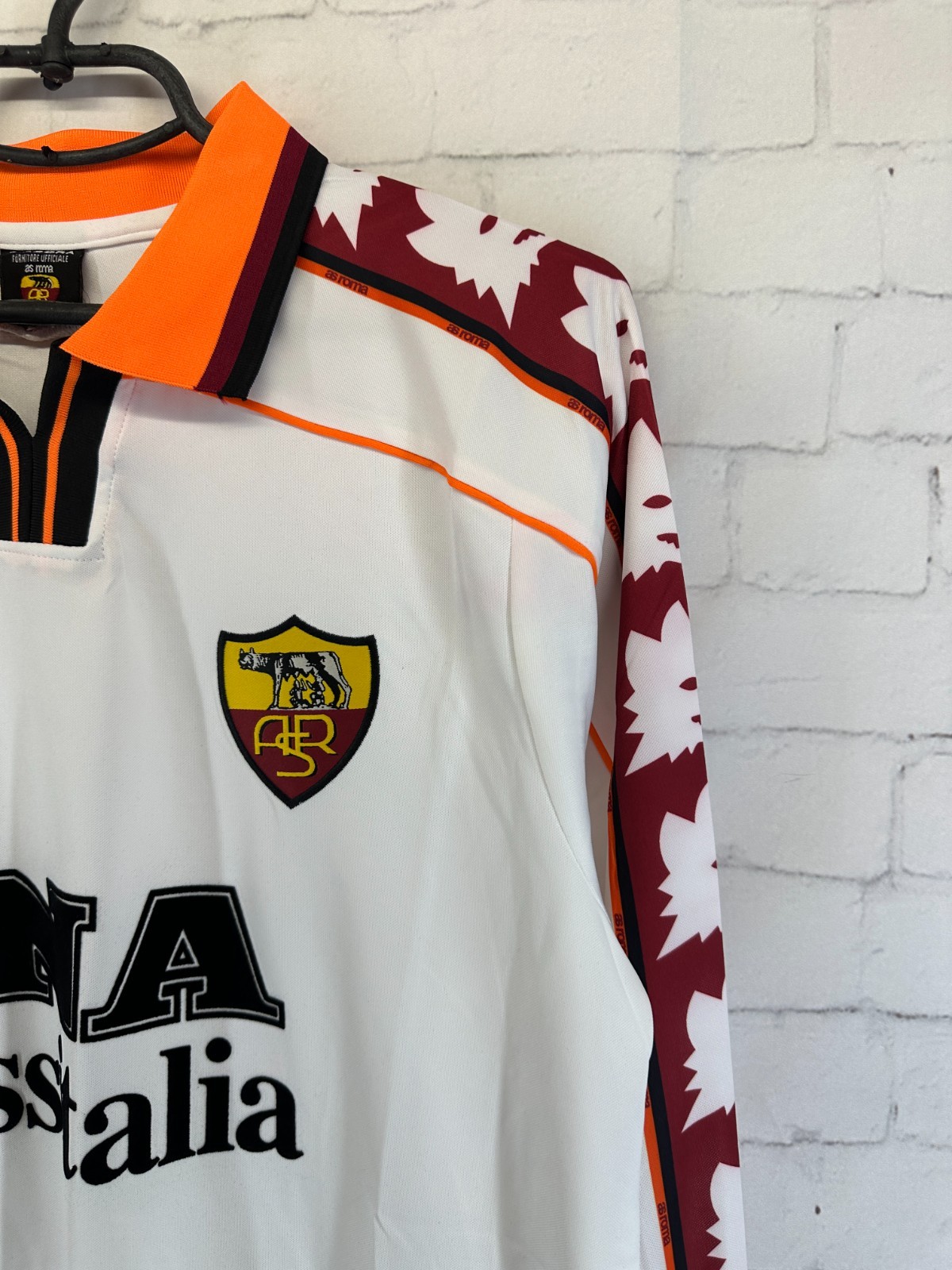 AS ROMA ITALY 1998 1999 RETRO VINTAGE FOOTBALL SHIRT JERSEY AWAY SIZE MEDIUM