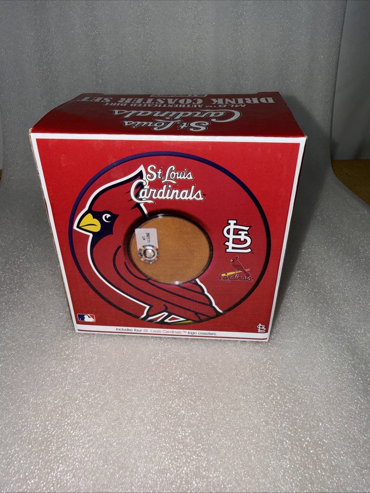 MLB St Louis Cardinals Game Used Dirt Coaster Set Steiner Sports Authenticated