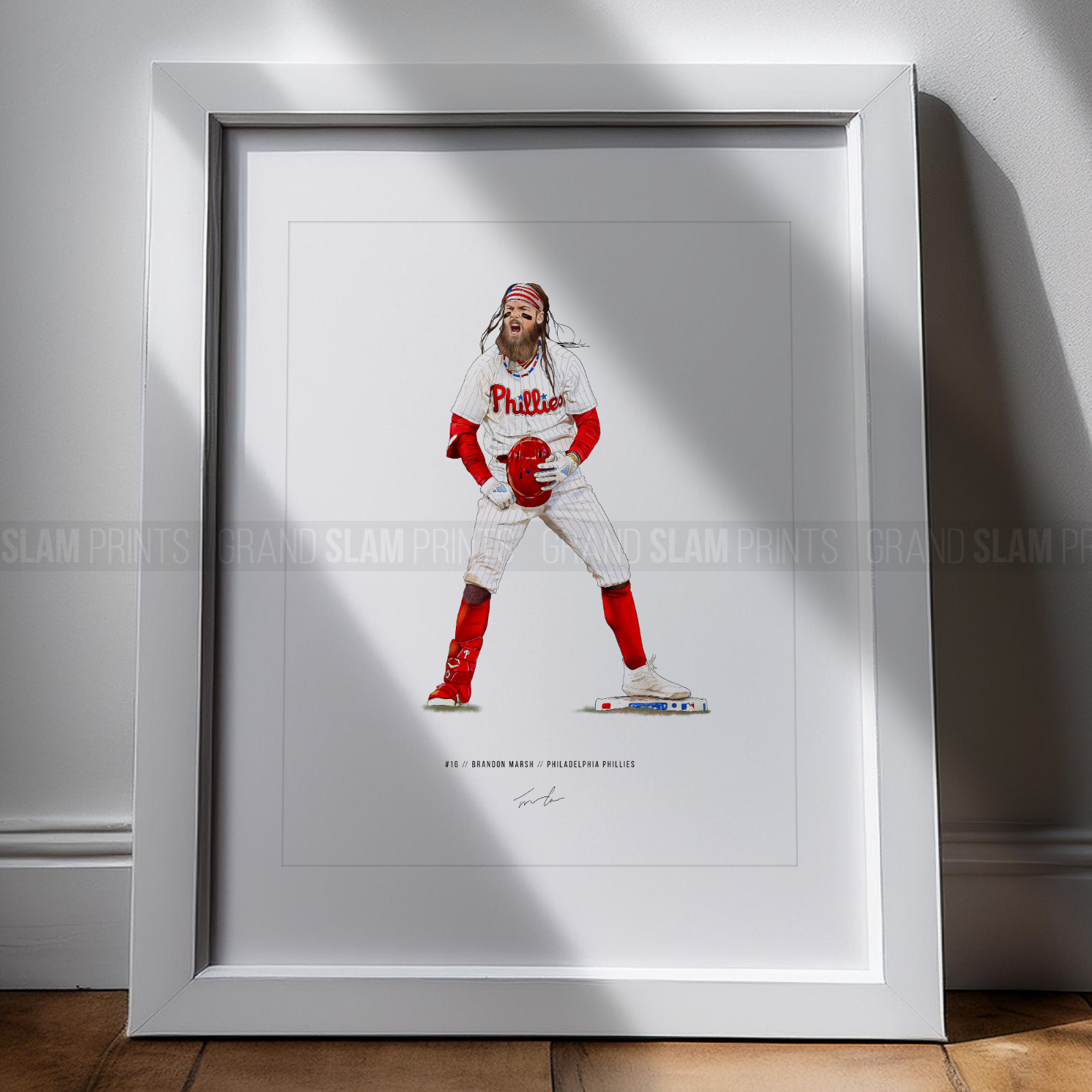 Brandon Marsh Philadelphia Phillies Baseball 8×10 Print Poster Art Illustrated