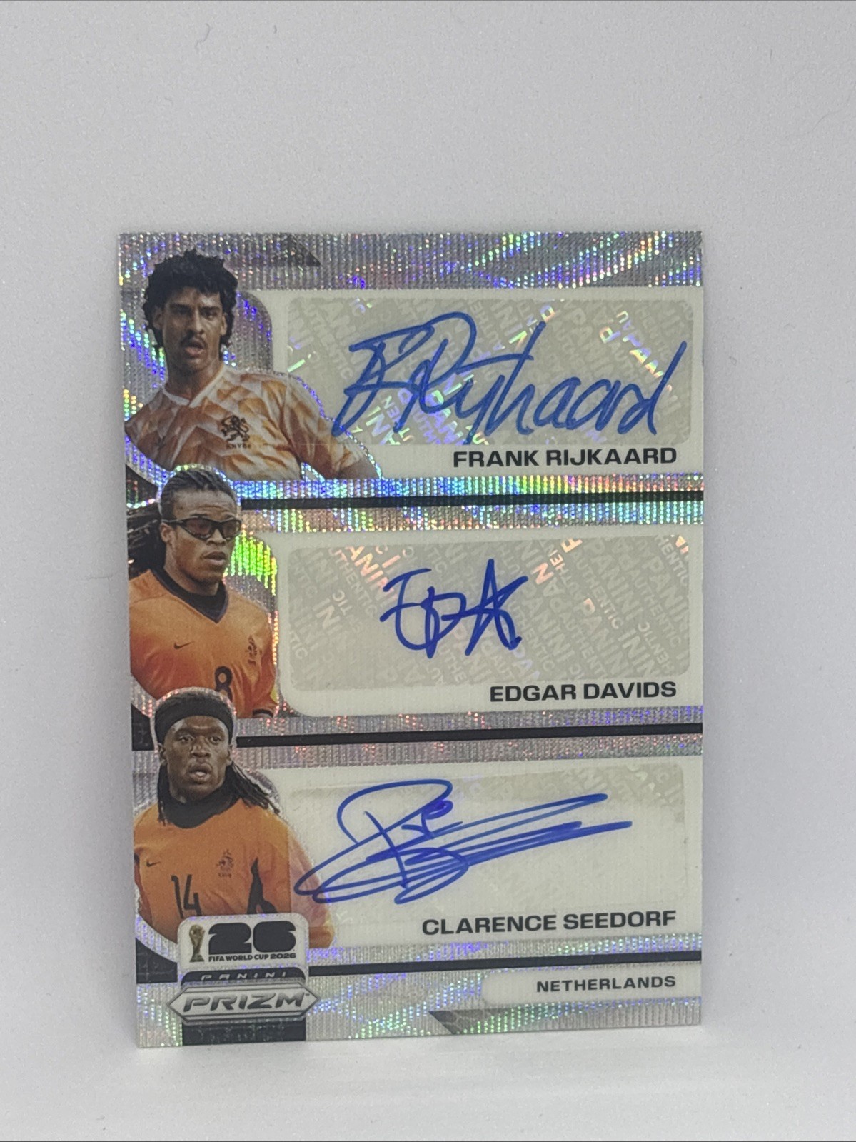 2026 FIFA Prizm – Rijkaard, Davis, Seedorf Triple Auto Prizm Netherlands #TS-FEC