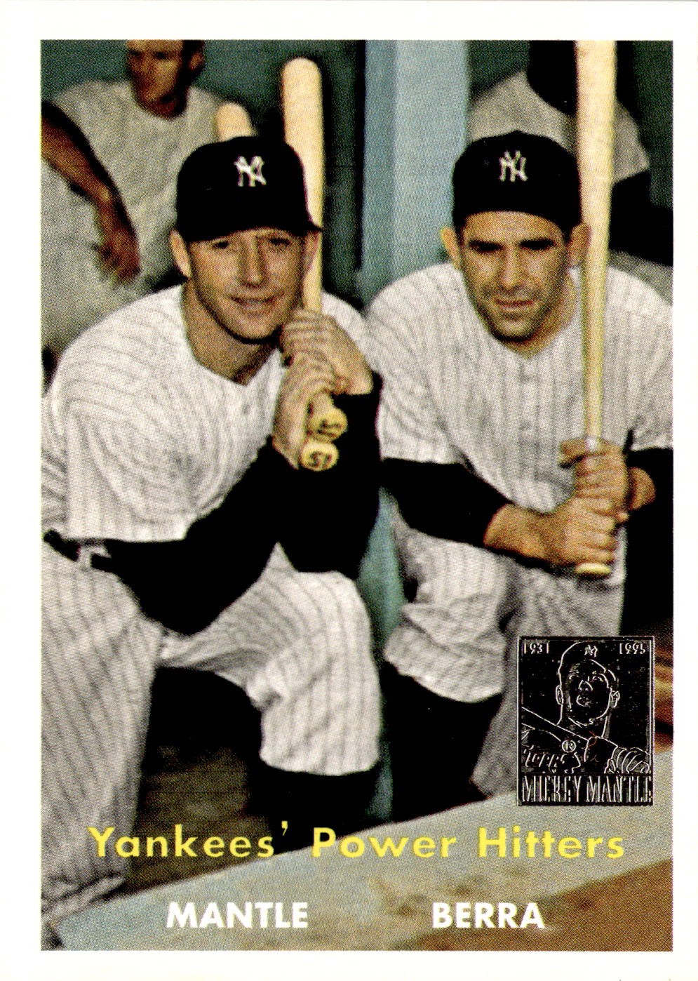 1997 Topps #23 Yankees’ Power Hitters (Mickey Mantle / Yogi Berra)