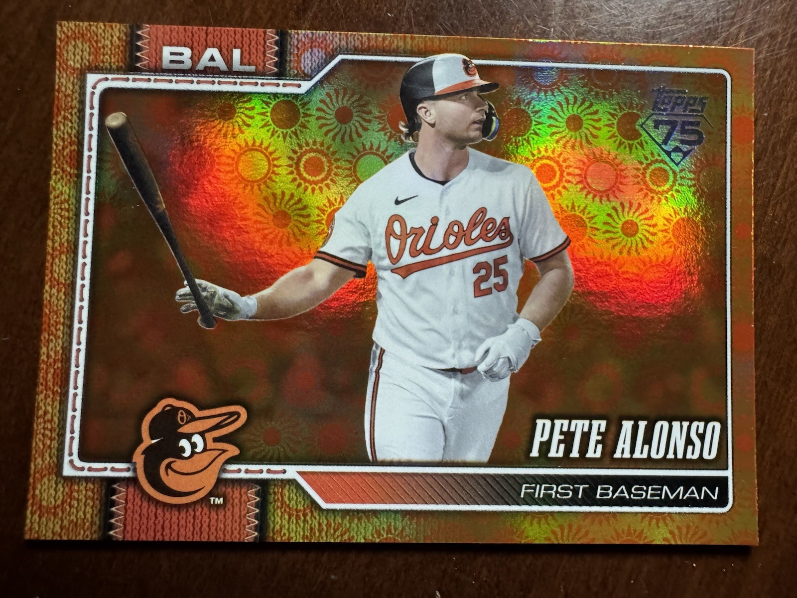2026 Topps Series 2 ~ Pete Alonso #400 ~ Orange “SUN” Holo Foil Parallel