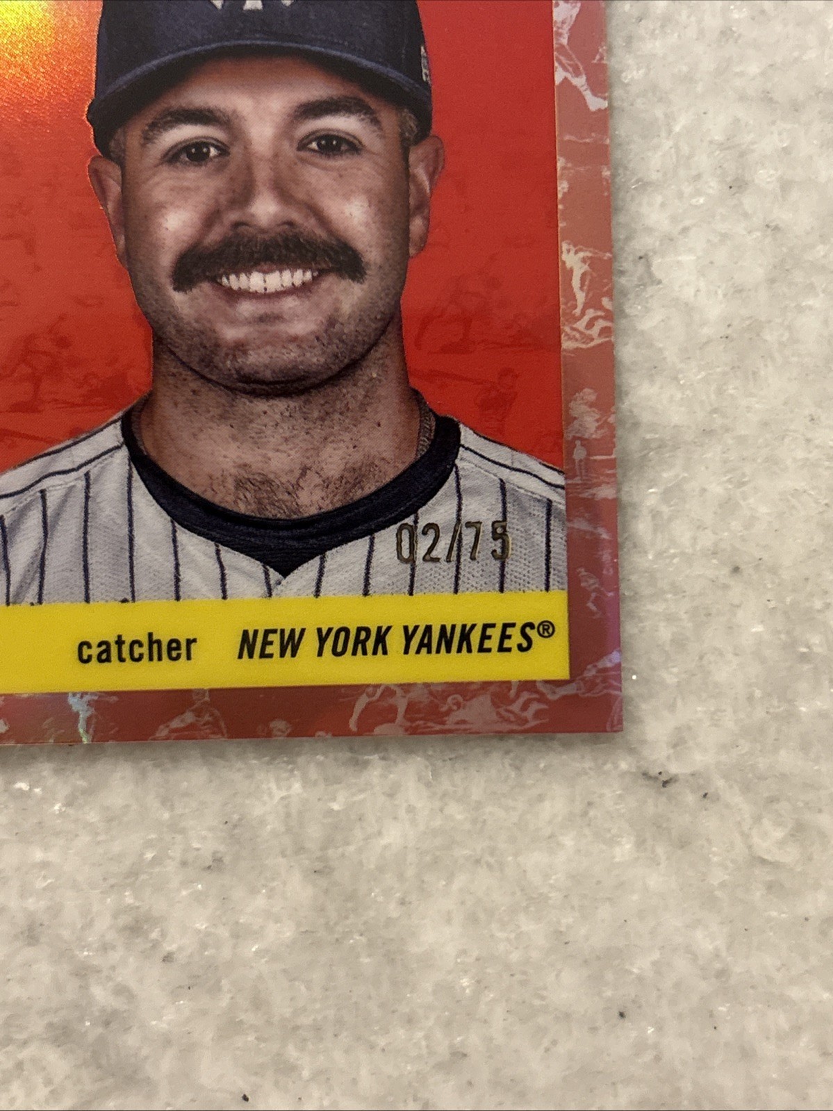 2025 Topps Chrome Platinum Austin Wells #165 Toile Cream Rose Gold Refractor /75