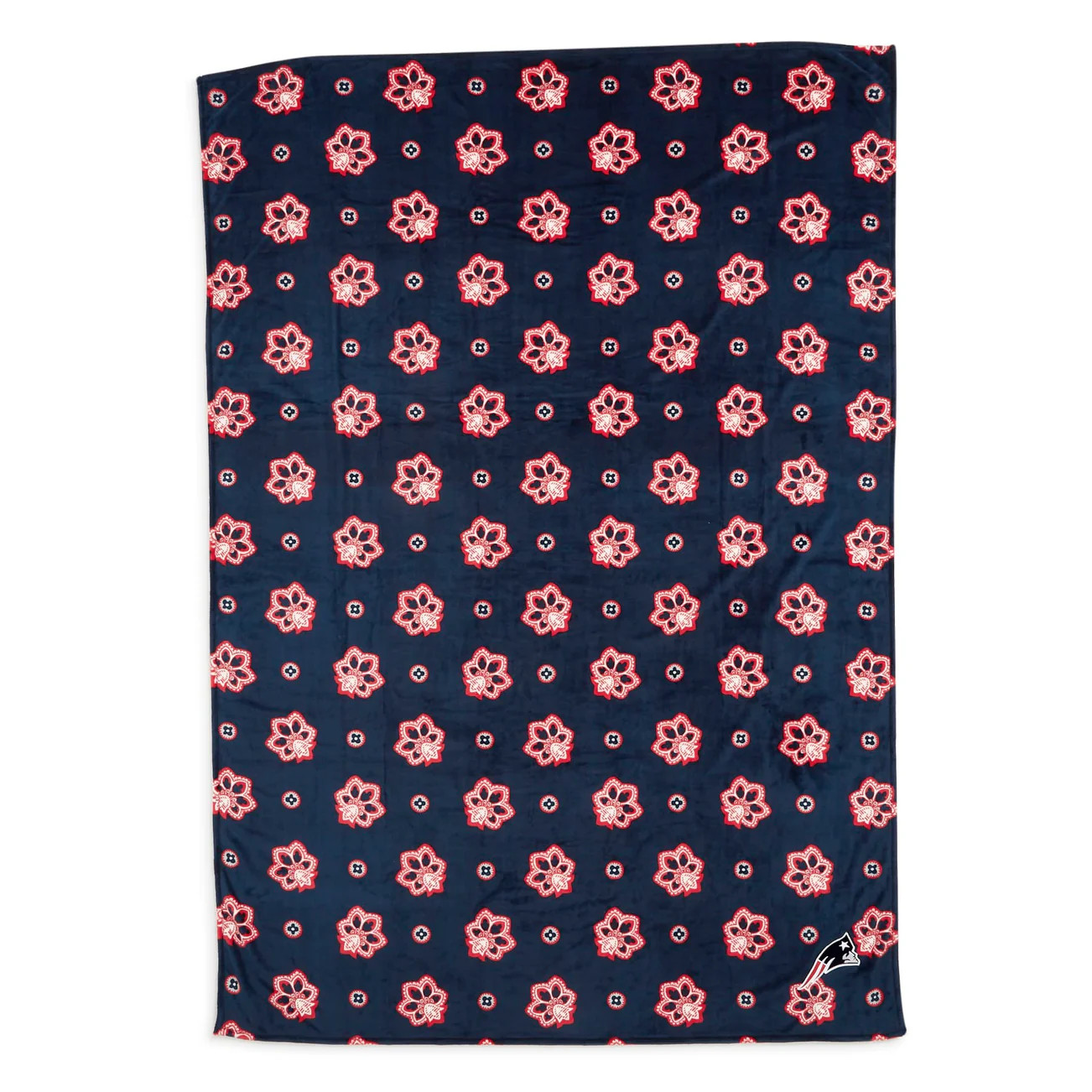 VERA BRADLEY NFL PATRIOTS OVERSIZED THROW BLANKET:NWT NEW ENGLAND 94″x66″