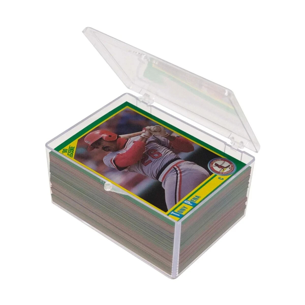 (Pack of 10) BCW 100-Card Hinged Boxes Plastic Case Holder For Trading Cards