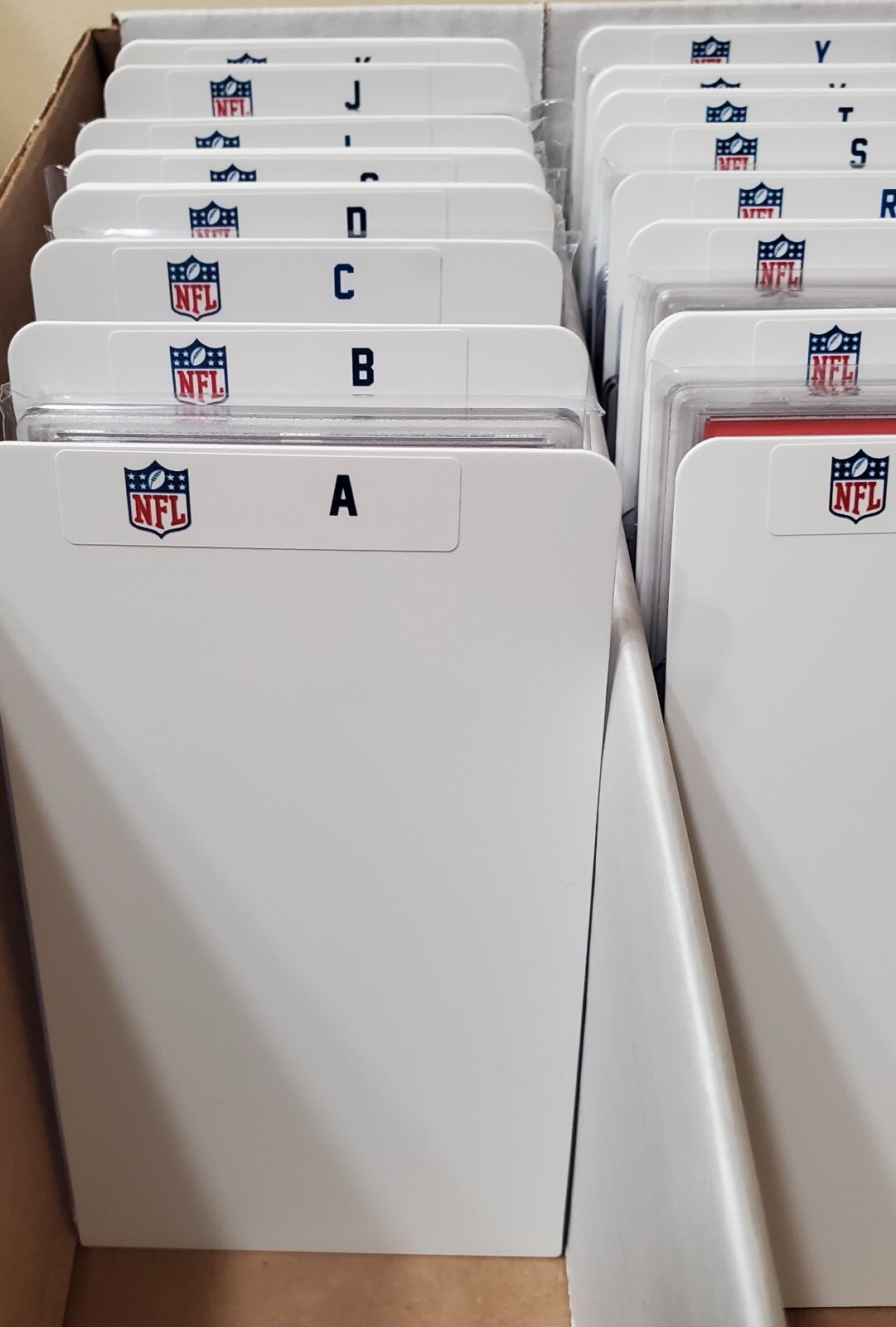 (26) GRADED Slab & Sports Card Dividers with 26 FREE NFL A-Z Labels Set