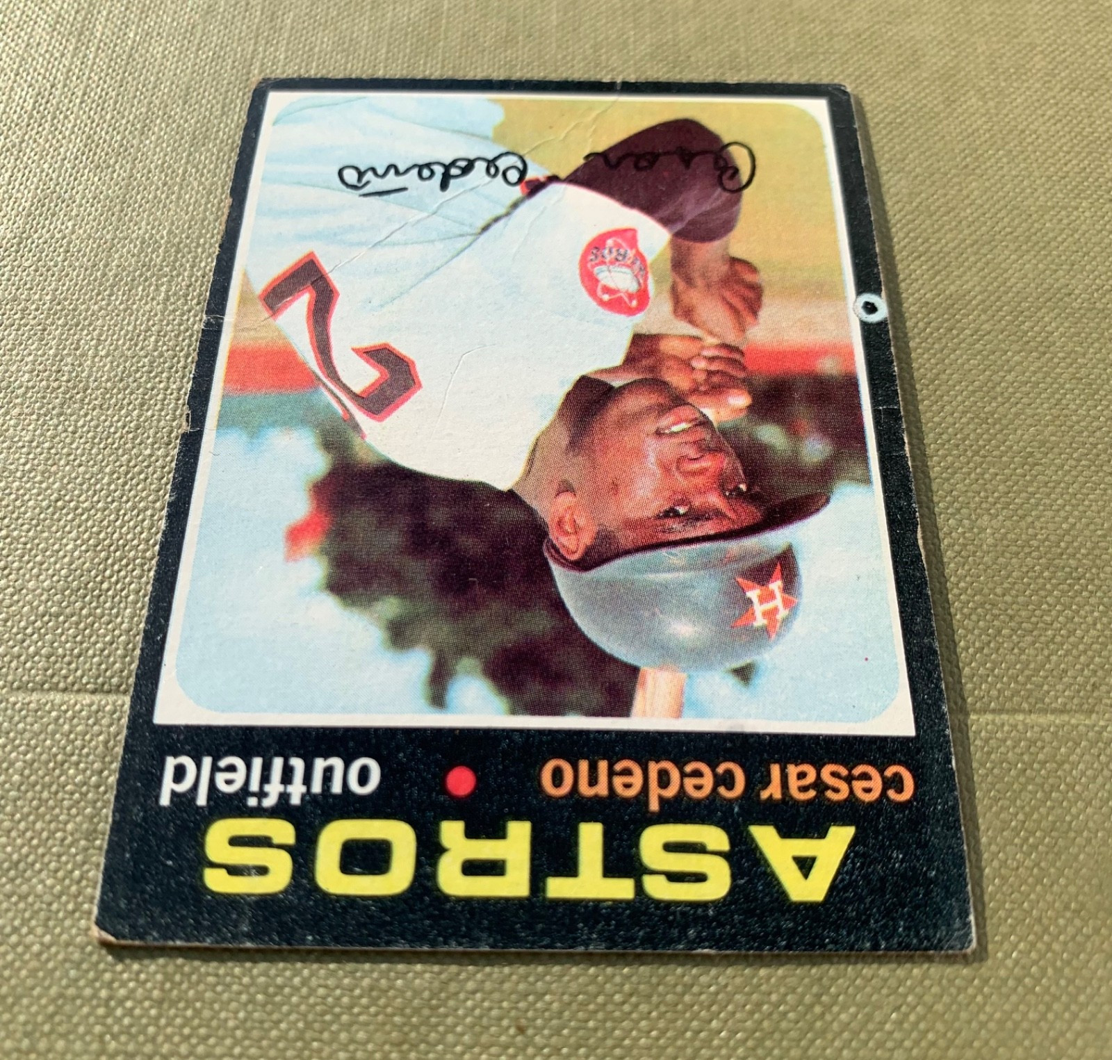 1971 Topps Cesar Cedeno RC #237 – Houston Astros – (Low Grade)