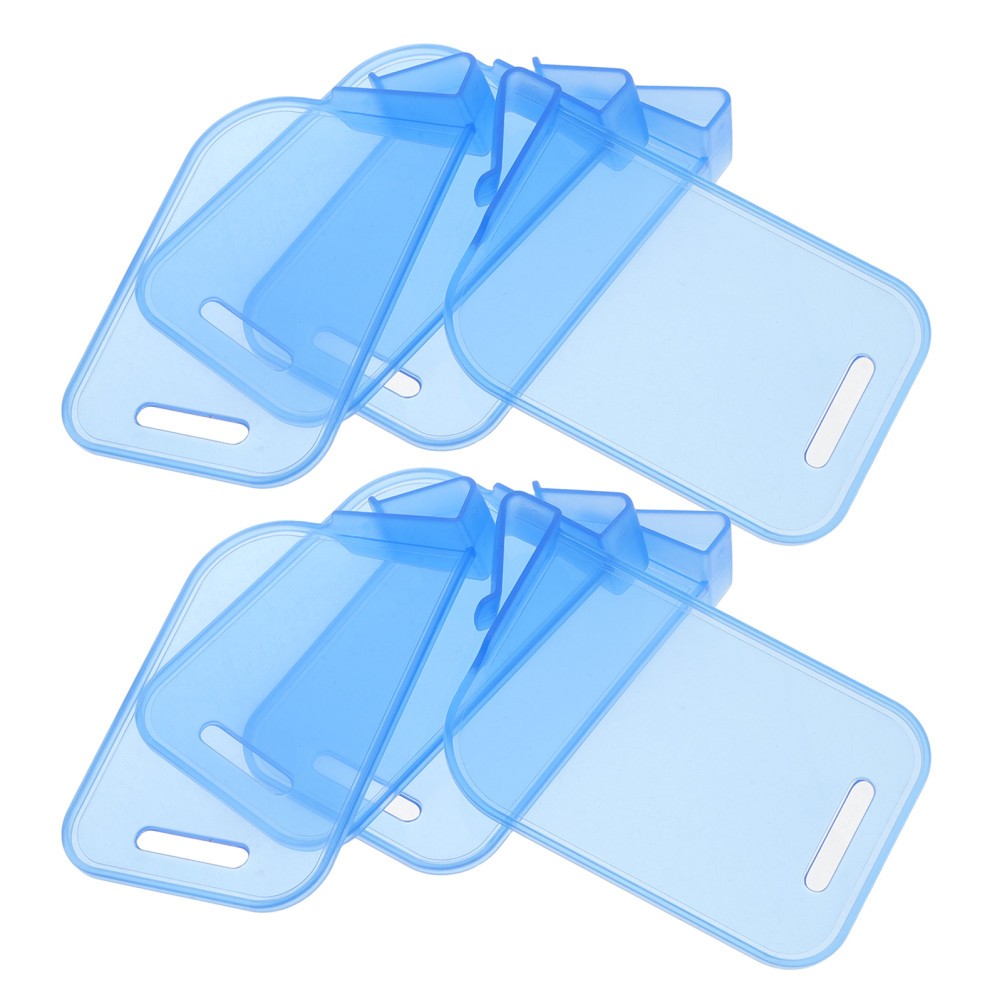 10pcs Trading Card Divider Box Baffle Plastic Clip Partition Board (Blue)