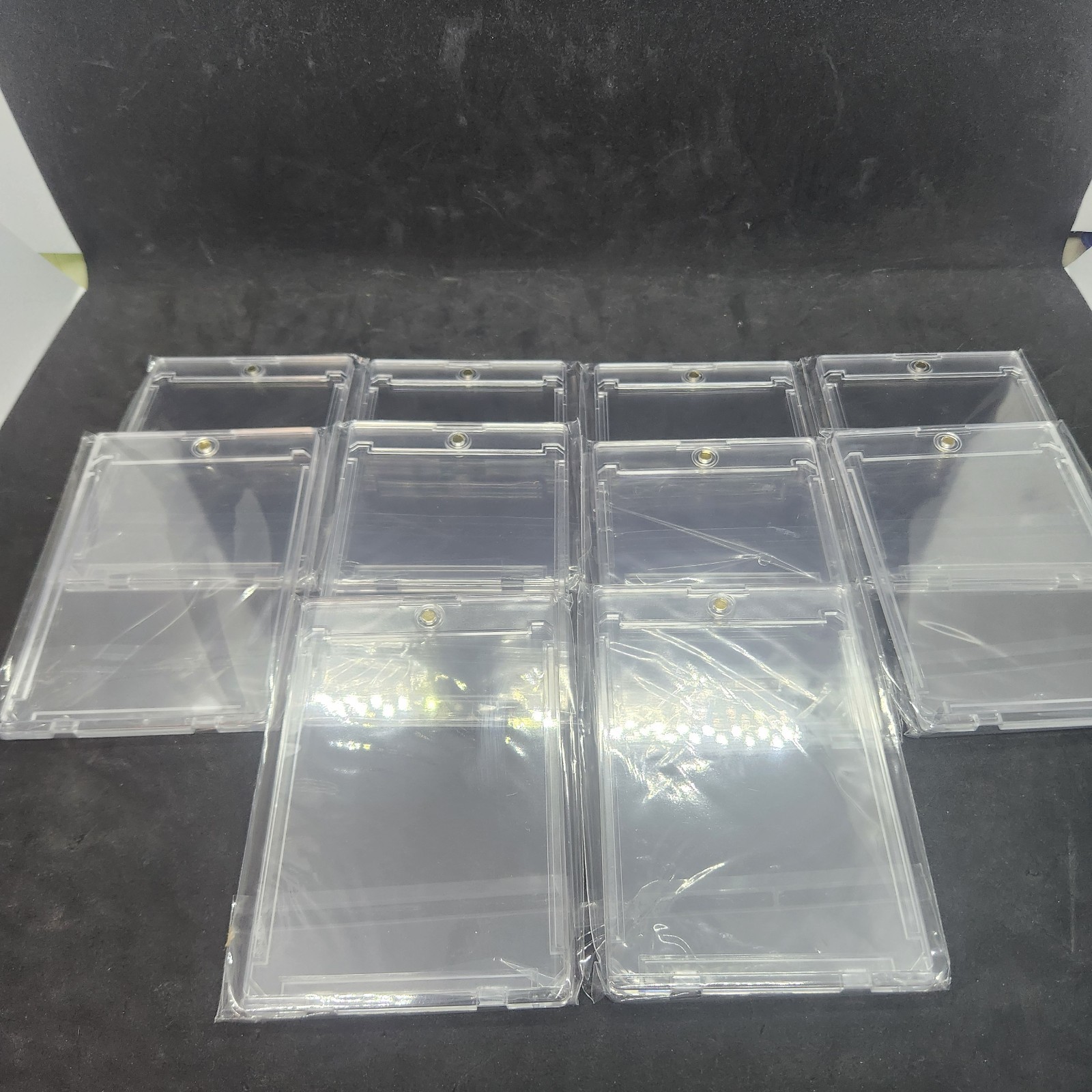 ULTRA THIN MAGNETIC CARD HOLDERS 35pt “ONE TOUCH” – Lot of 10 – FAST SHIPPING