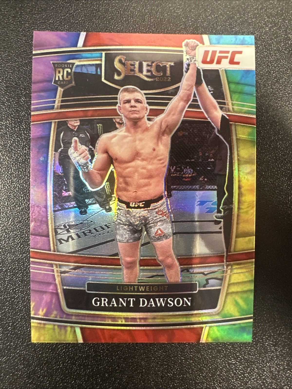 2022 Select UFC Grant Dawson Rookie Tie Dye Prizm 03/25 #1 NM JL