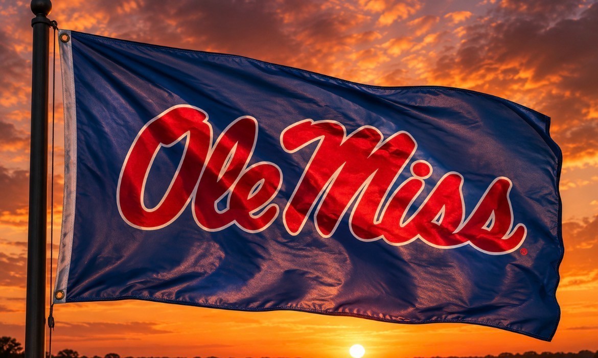 Ole Miss Rebels Mississippi 3×5 FT FLAG/Banner Basketball Football FREE Ship