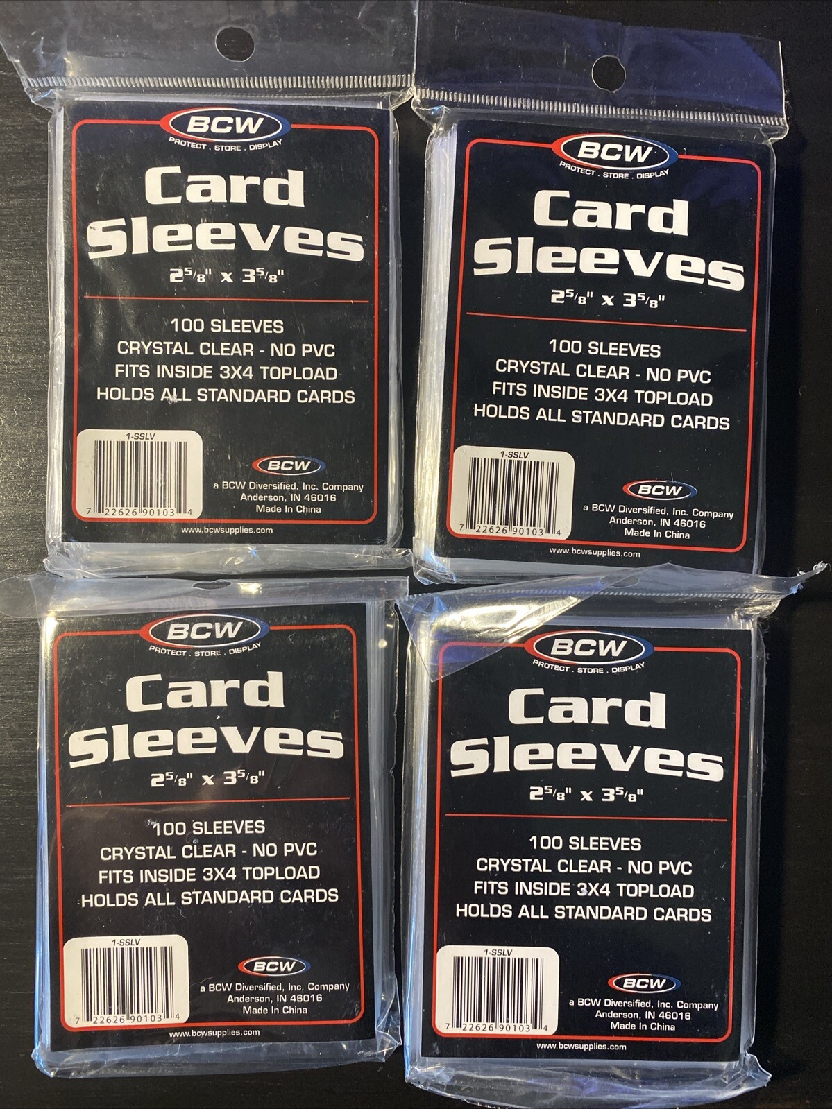 BCW Standard Card Sleeves – 400 Penny Sleeves – 2-5/8″ X 3-5/8″ | Crystal Clear