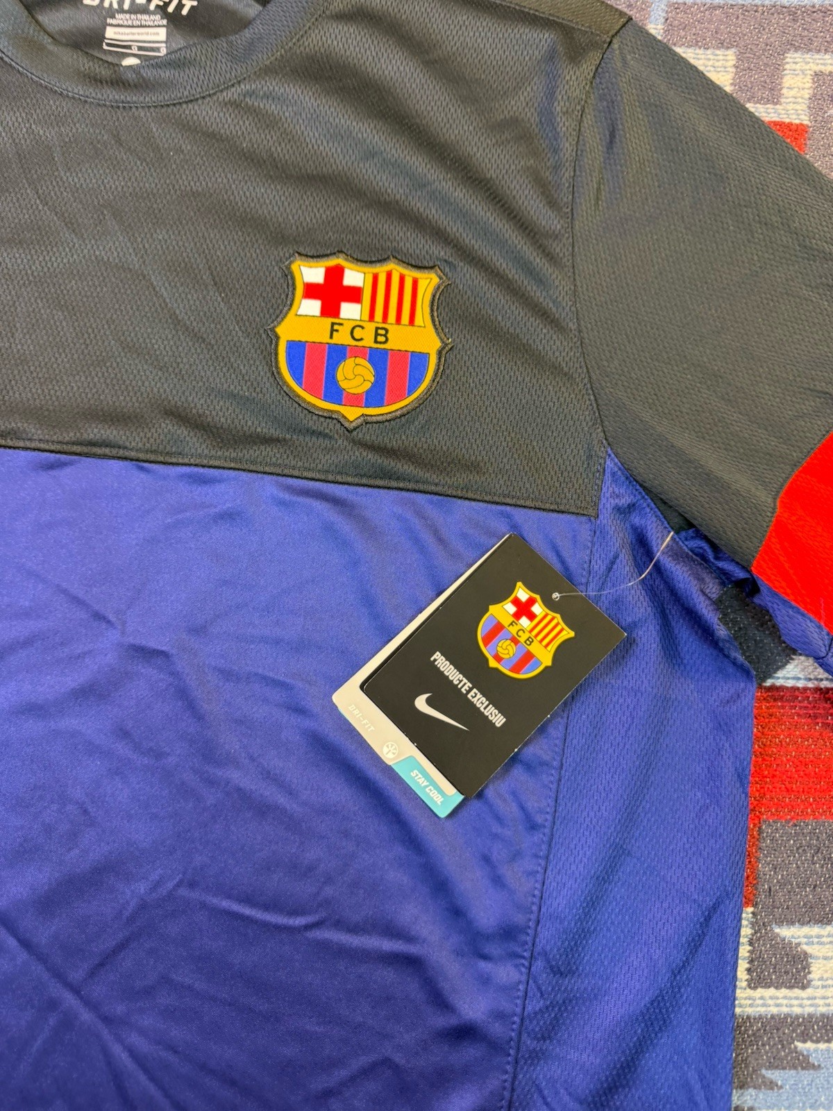 Nike Barcelona Training Kit Long Sleeve Player Jersey Shirt Warm Up 2012-2013