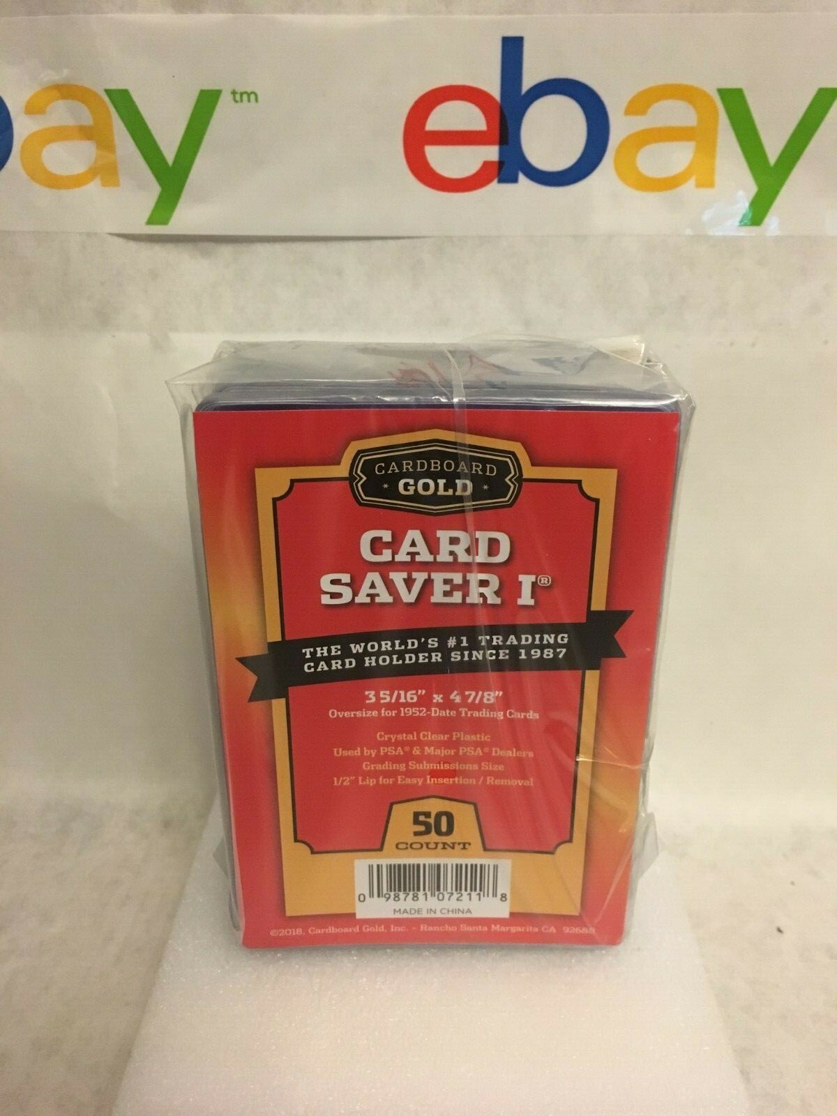 200 CBG Card Saver I 1 Large Semi Rigid PSA Grading Submission Holders